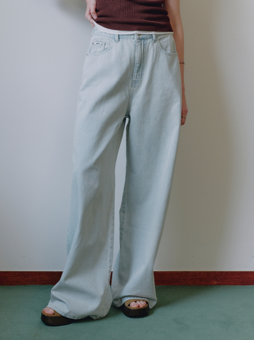 Fluid Wide Denim Pants MU2634DN308M