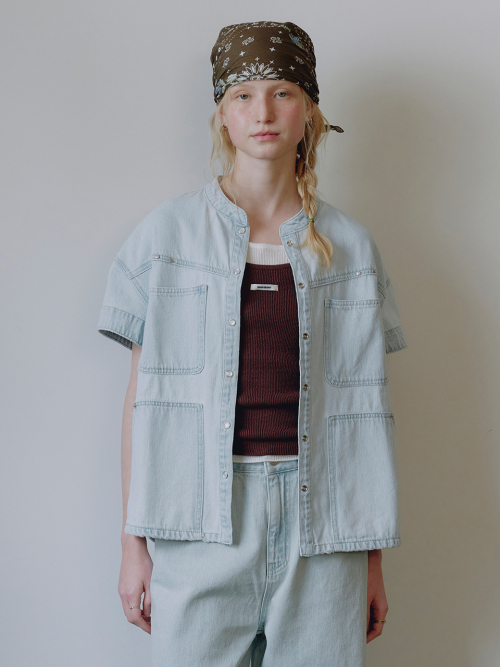 Fluid Denim Shirt MU2634BL308M