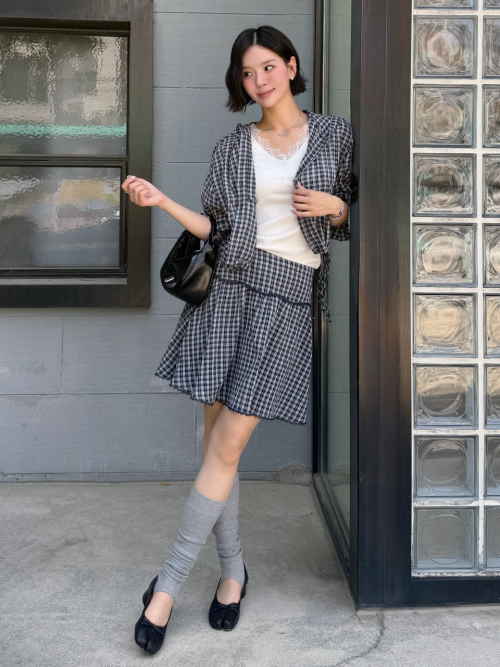 Check Mini Skirt MU2634SK306M