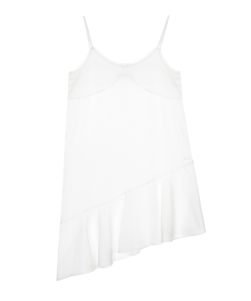 SATIN EMBROIDERY SLIP DRESS_WHITE