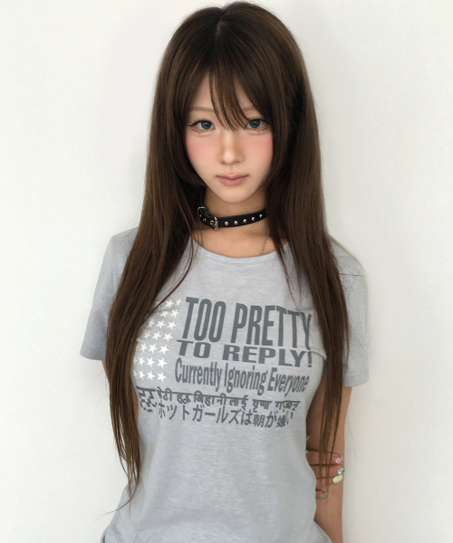 SY TOO PRETTY TEE(GRAY)