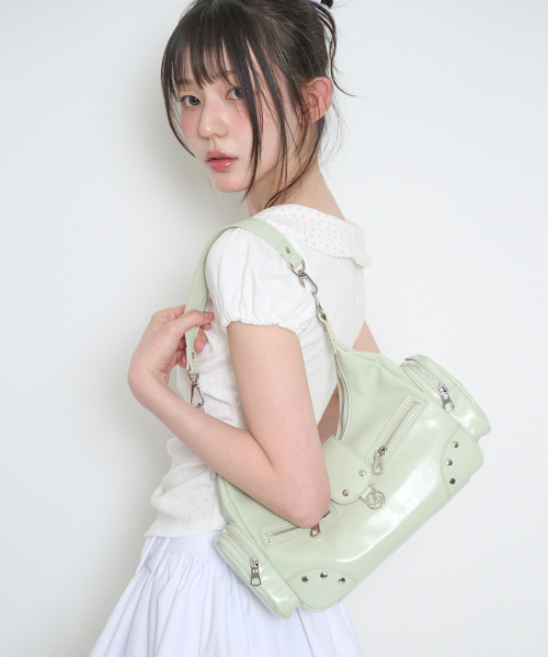 RUBY STUD SHOULDER BAG MINT