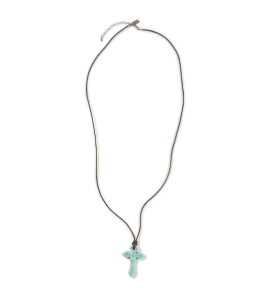 Ceramic CROS2 Necklace (Mint)