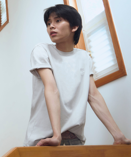 Basic cotton regular t-shirts - IVORY