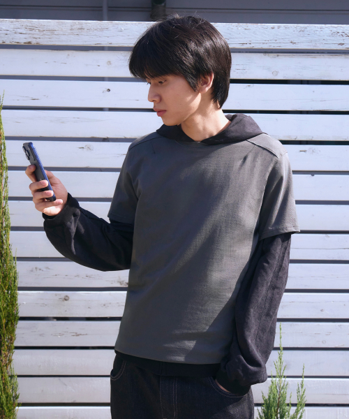 Minimal cotton regular t-shirts -KHAKI
