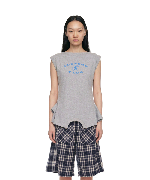 Upside Down Logo T-Shirt_Grey