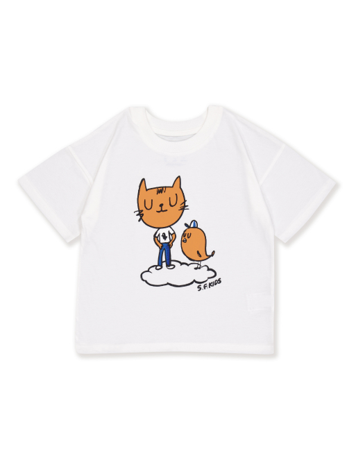 고양이 반팔 티셔츠