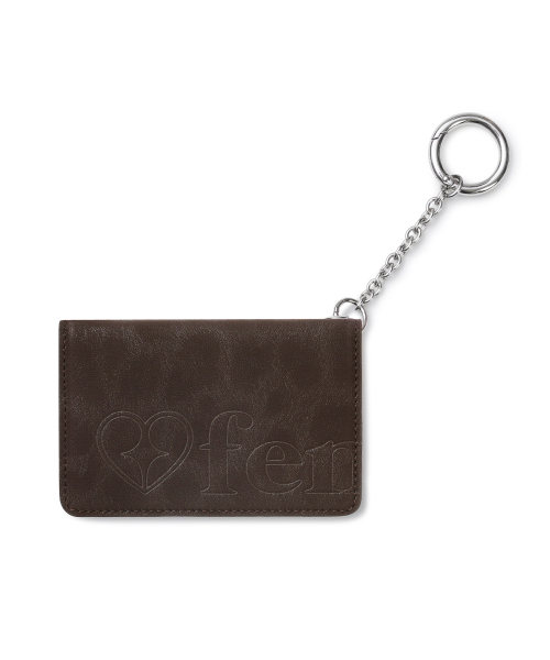 SOFT CARD KEYRING - LEOPARD BROWN