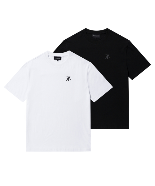 2 Pack Short Sleeve Cotton T-shirt (2color)