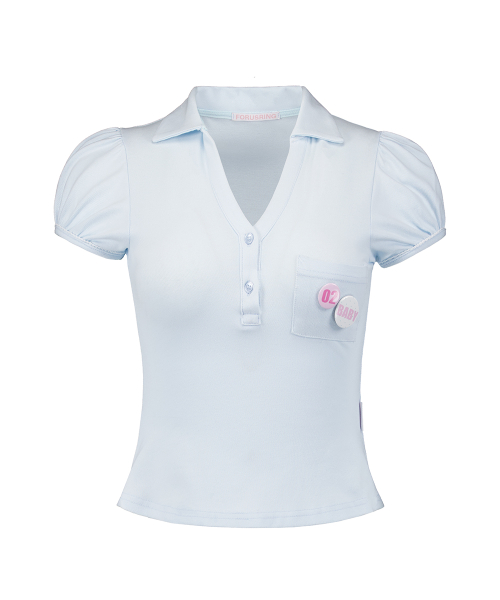 Sugar club pk shirt (sky blue)