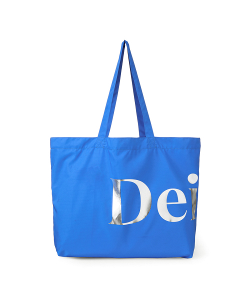 POINT LOGO SHOULDER BIG BAG IN BLUE