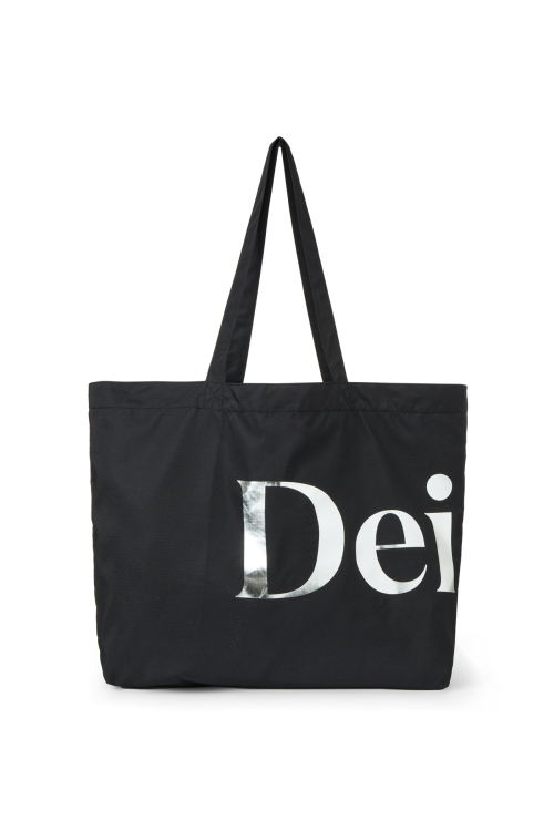 POINT LOGO SHOULDER BIG BAG IN BLACK