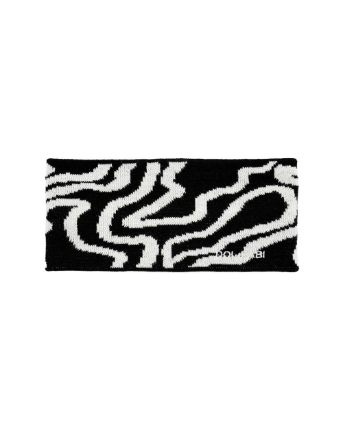 Contour Line Knit Hair Band (Black)