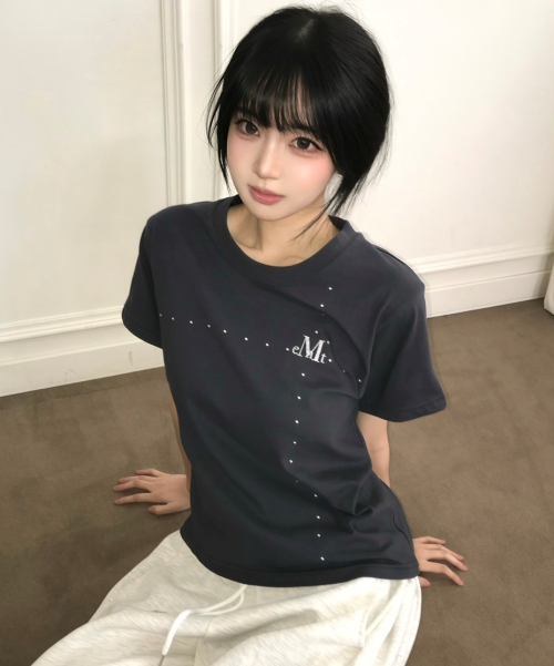 BLISS DOT CROSS HALF T