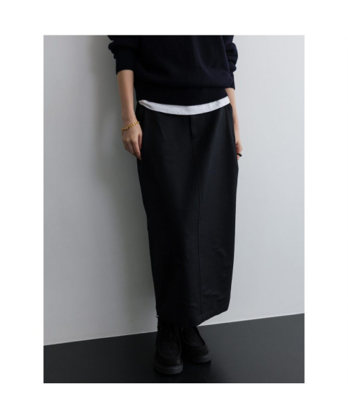 Cargo Wool Skirt Black (TA5X27A035)