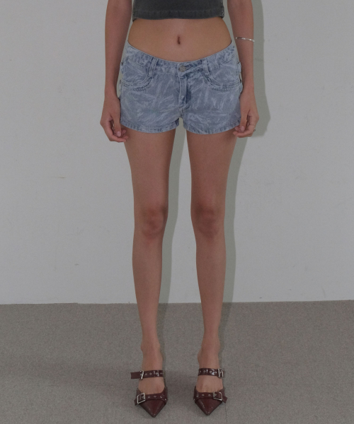 MICRO DENIM SHORTS [SKY BLUE]