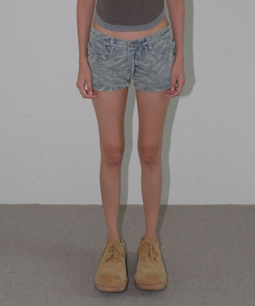 MICRO DENIM SHORTS [BLUE]