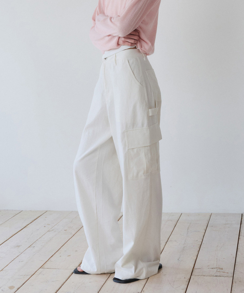 EASY CARPENTER PANTS, WHITE