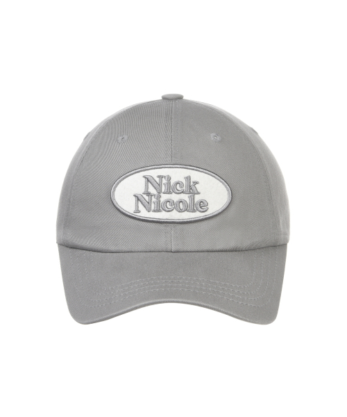 OVAL WAPPEN BALL CAP_GRAY
