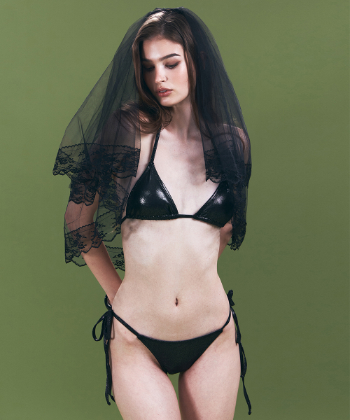 Belly Glossy Bikini (Black)