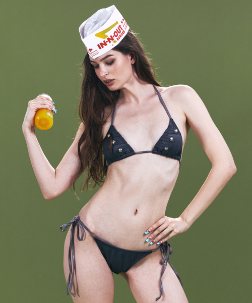 Sasha Military Bikini (Charcoal)