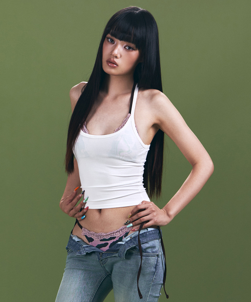 Coni Soft Lounge Tank Top (White)