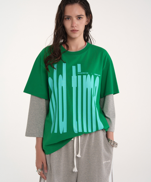 bold old time t-shirt (green)