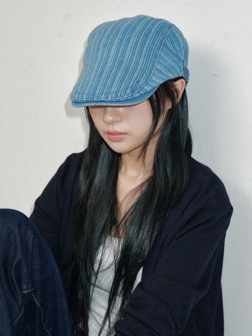 Band Paper Knit Bonnet Hat (Cream)
