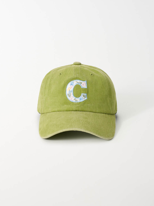 Flower C Washing Ball Cap (Olive)