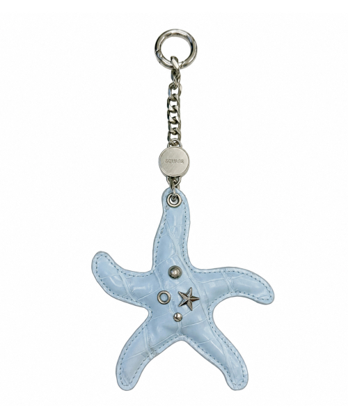 Studded Starfish keyring_ Marine Blue