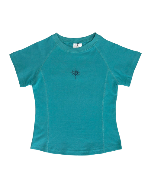 Gelato Applique Raglan Semi-Crop T-Shirt (Mint)