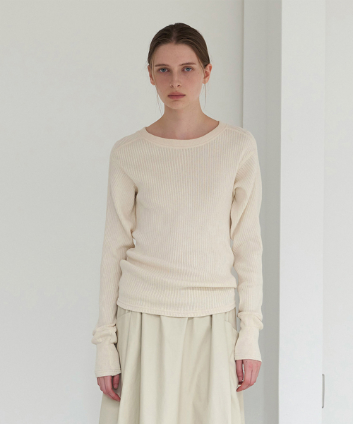 natural cotton pullover(ecru)