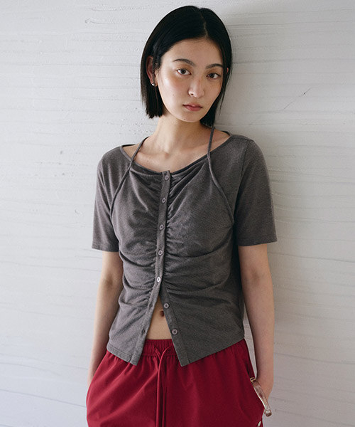 더블 레이어드 티셔츠 NEW6ME624