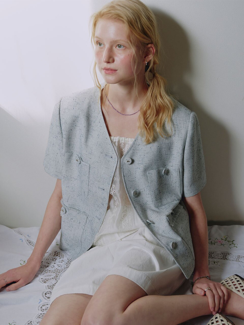 Cloud Tweed Jacket MU2634JK306M