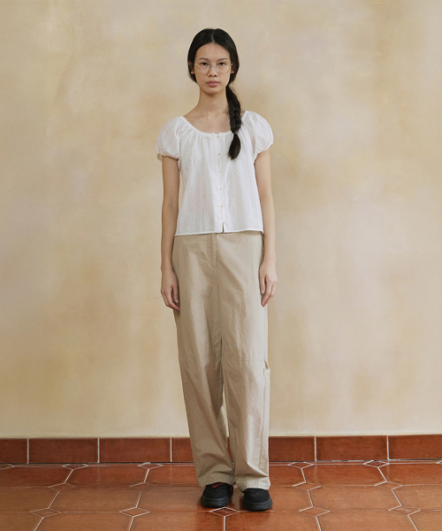 aube baggy pants (beige)