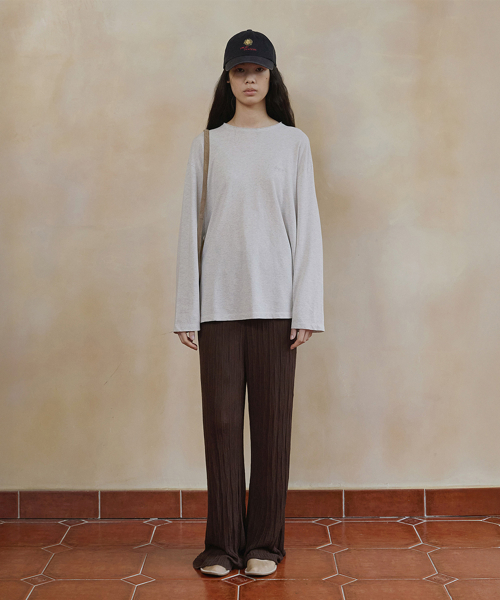 wish ribbed pants (brown)