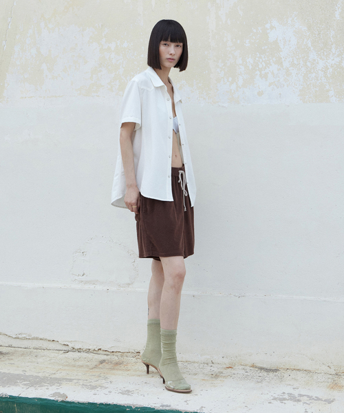 sand pocket shirt (ivory)