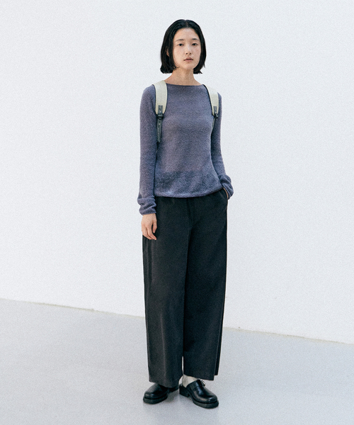 fei boucle pullover (purple)