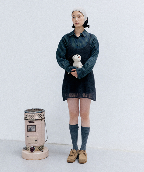 [online exclusive]ella knit one-piece (charcoal)