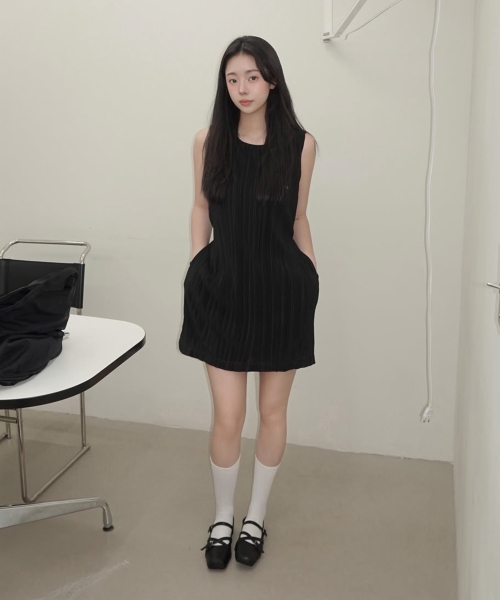 플리츠미니원피스 J1OP324A