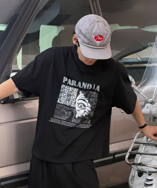 PARANOIA Overfit T-shirt[Black]