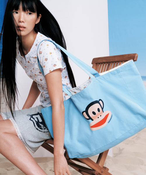 SUNBURN X PAUL FRANK REVERSIBLE ECO BAG, MULTI (SKY BLUE)