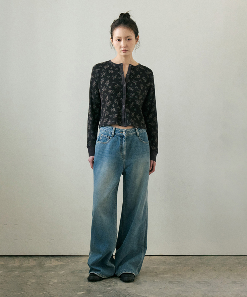 kooky denim pants (indigo)