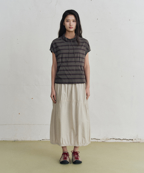 iper striped t-shirt (charcoal)