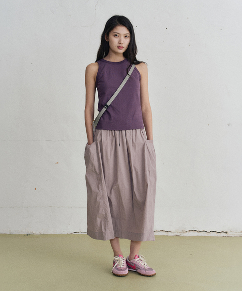 lude cotton sleeveless top (2color)