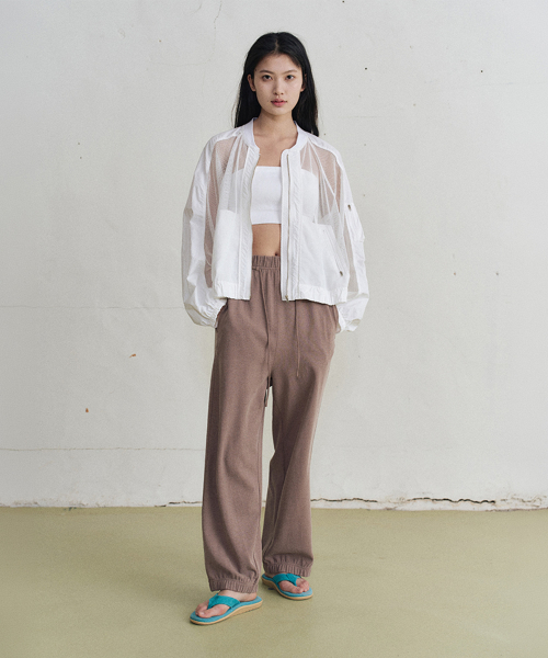 ria mesh jumper (white)