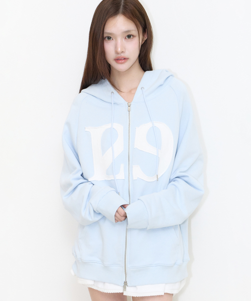 129 LOGO PATCH HOODIE ZIP-UP