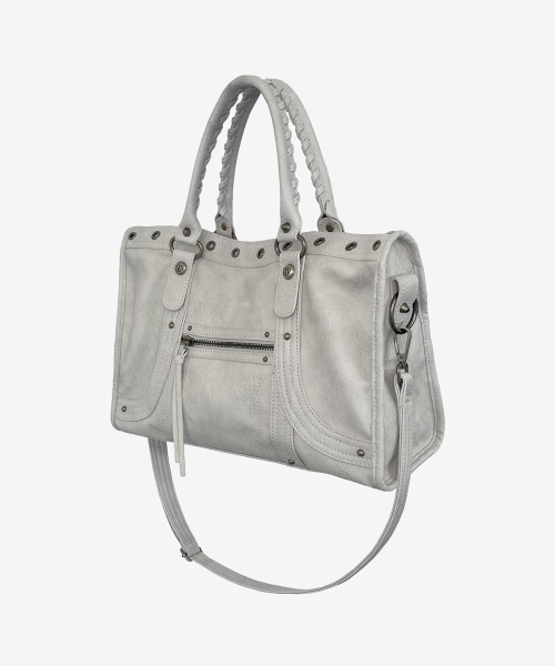 Velton Curve Tote Bag_Light Gray