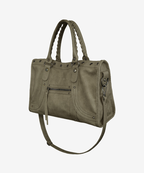 Velton Curve Tote Bag_Khaki