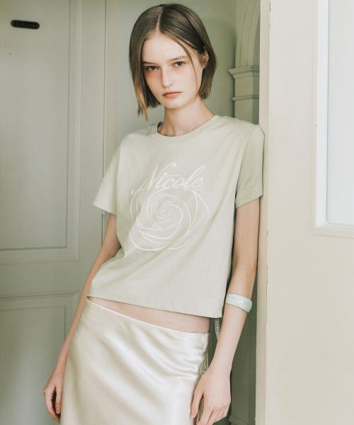 NICOLE ROSE CROP TOP_OLIVE CREAM